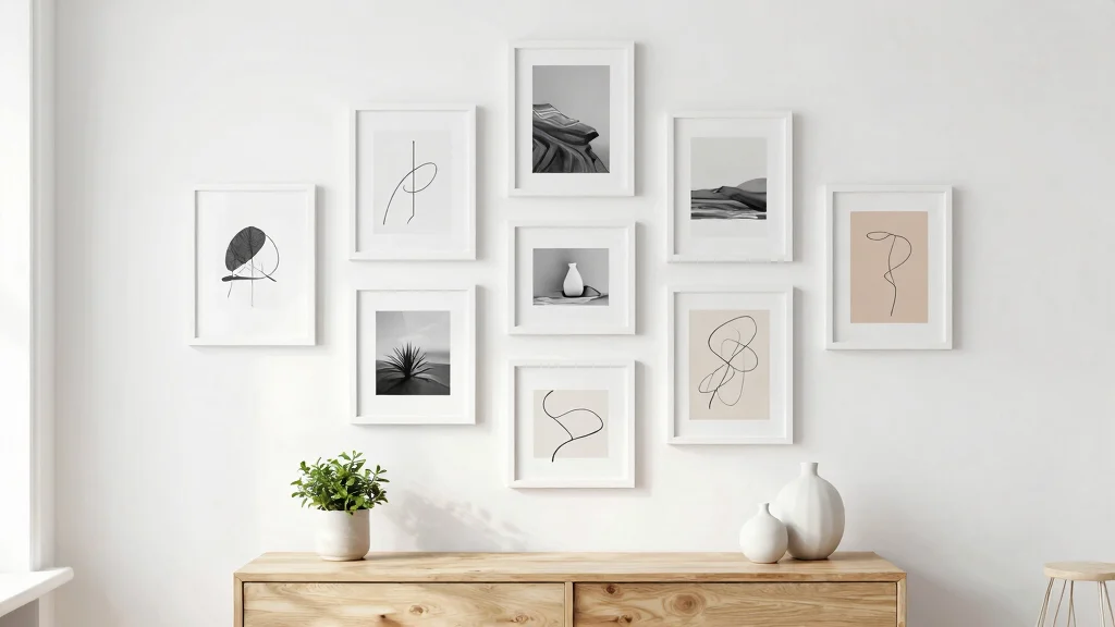 11 White Frame Gallery Wall Ideas for a Scandinavian Look