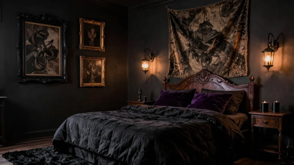 12 Dark and Moody Bedroom Wall Decor Ideas