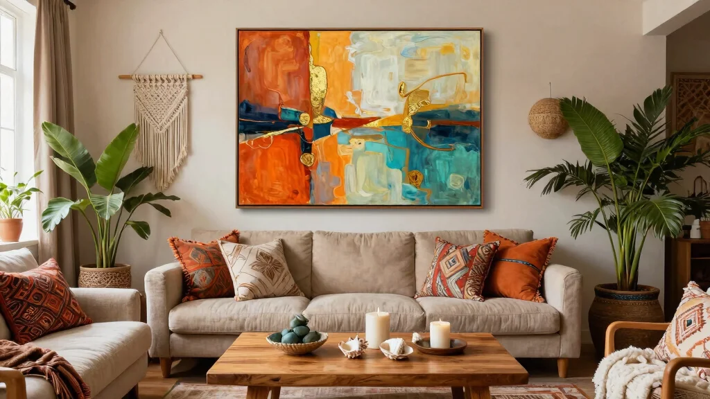 12 Large Wall Art Ideas for Living Rooms That Command Attention