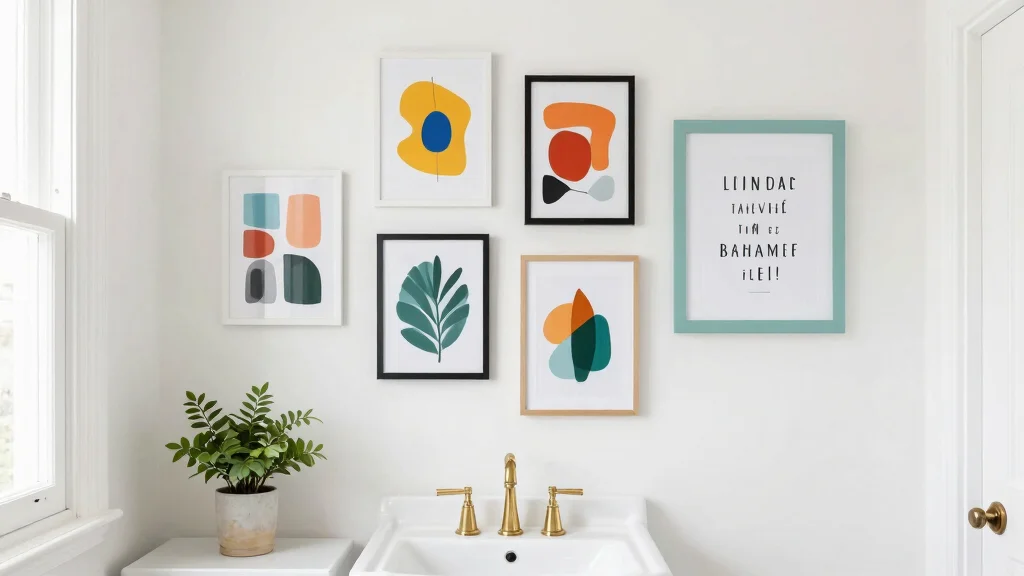 9 Bathroom Gallery Wall Ideas for a Tight Space
