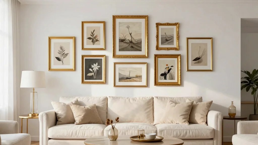 9 Gold Frame Gallery Wall Ideas for an Elegant Look