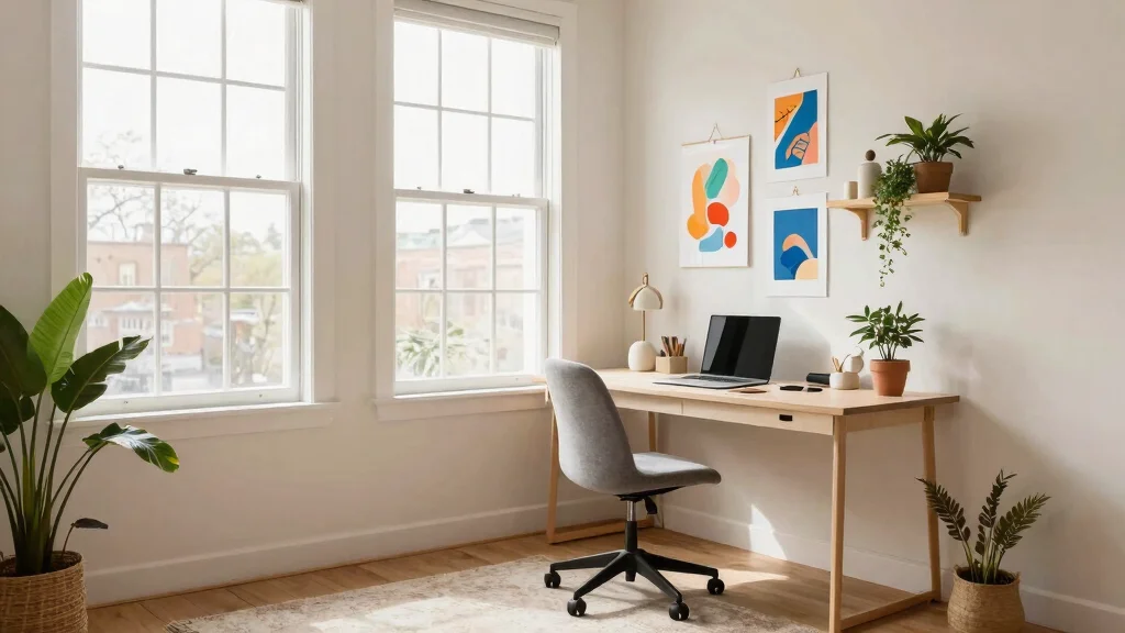 9 Rental Home Office Wall Decor Ideas Without Drilling