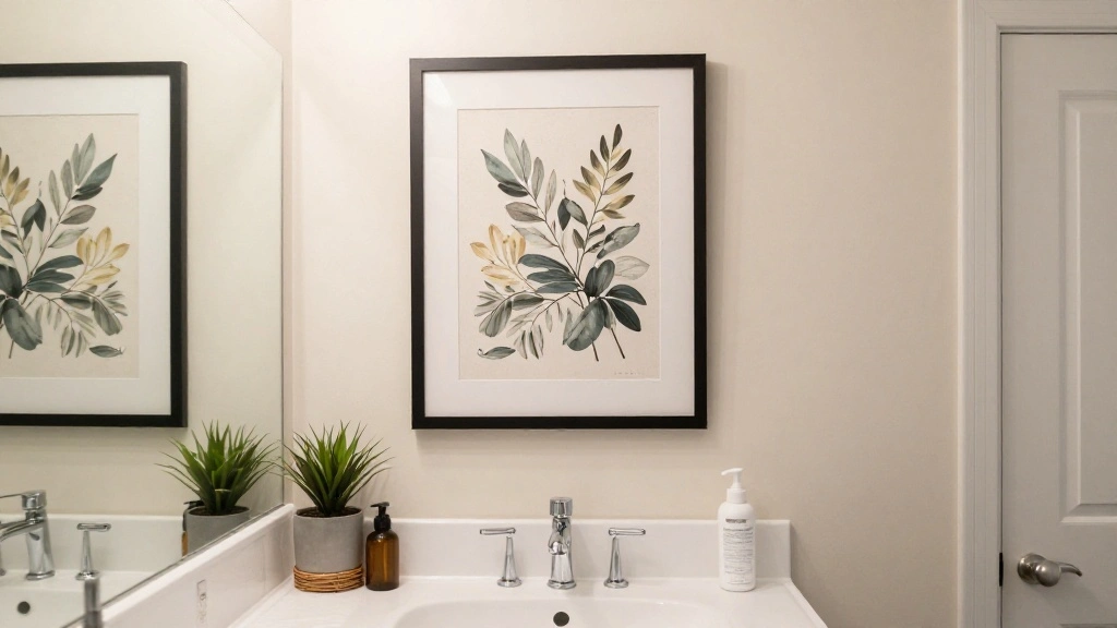 How to Hang Art in a Bathroom Without the Humidity Damaging It - Mod Nest Decor