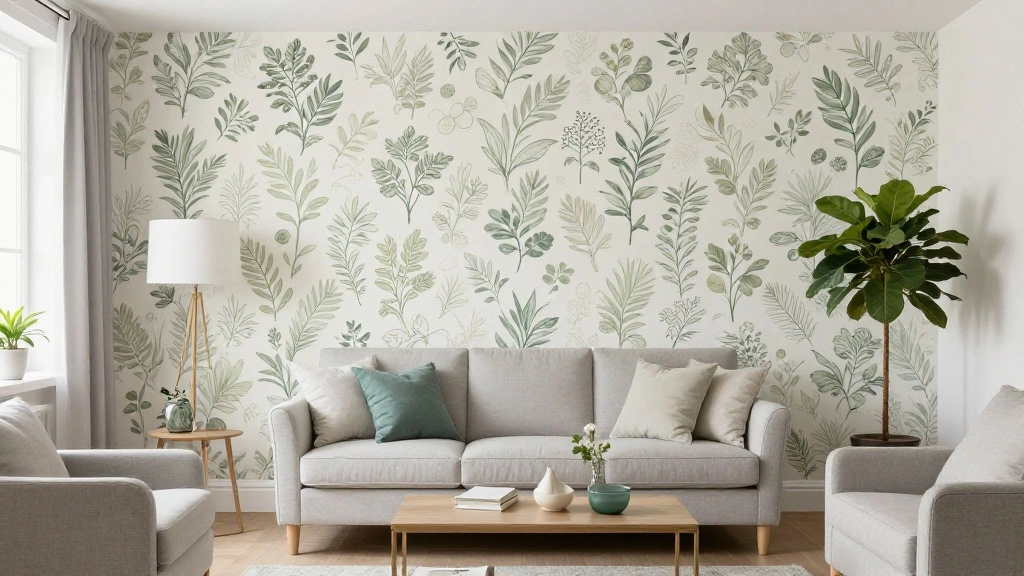How to Install Peel-and-Stick Wallpaper for a Living Room Accent Wall - Mod Nest Decor